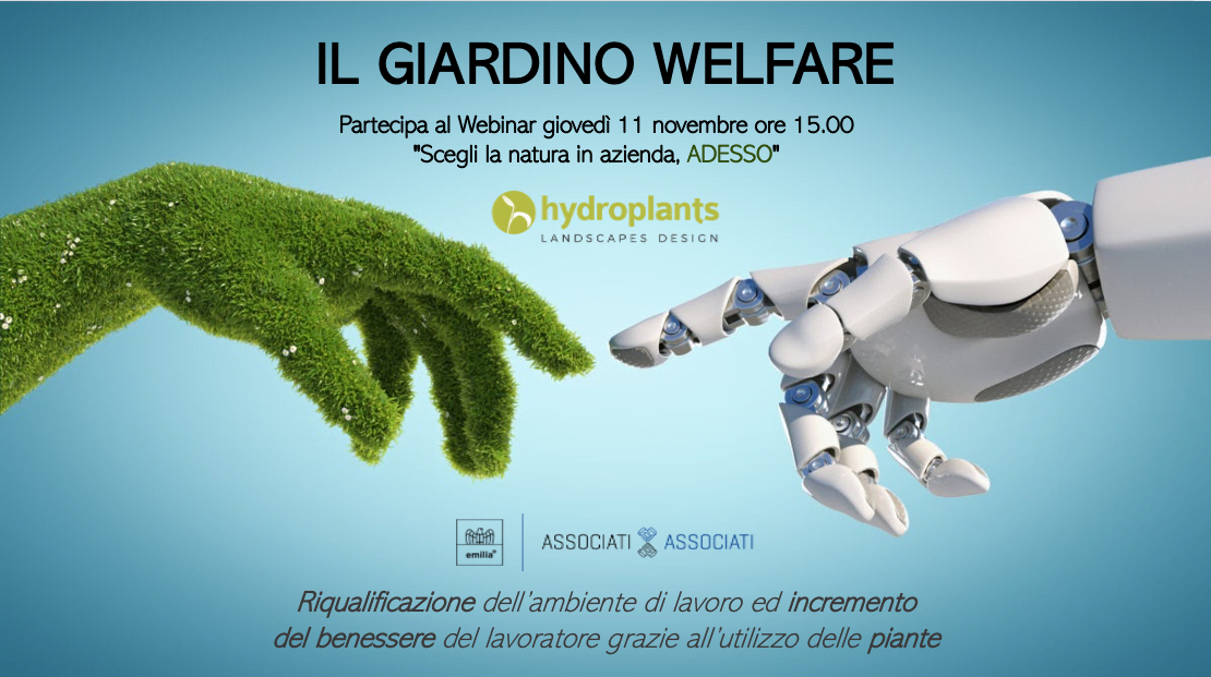 Read more about the article Webinar “IL GIARDINO WELFARE. Scegli la natura in azienda come integrazione ai Piani Welfare”
