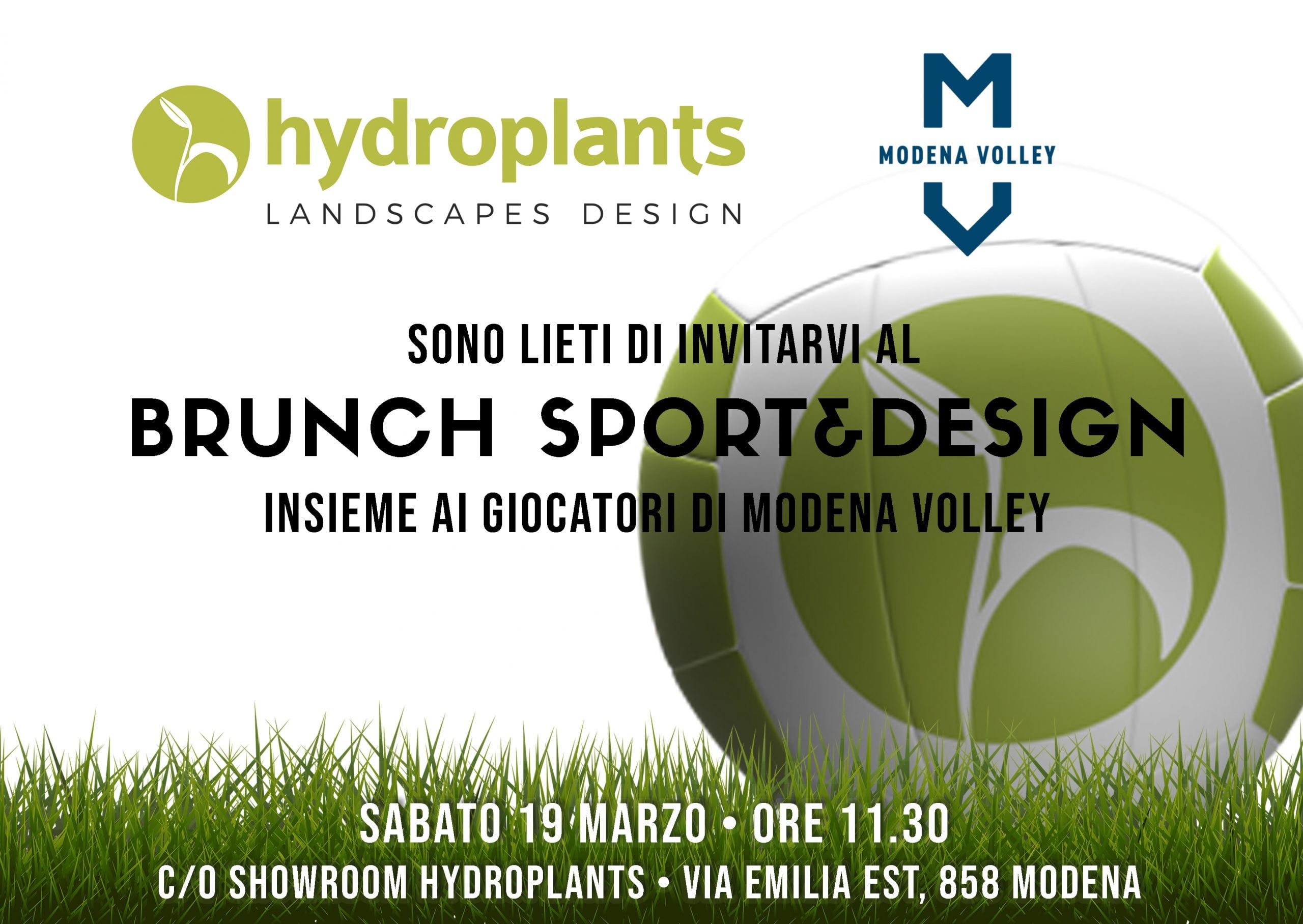 Read more about the article Brunch “Sport&Design” organizzato da Hydroplants per gli sponsor di Modena Volley
